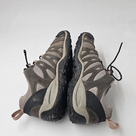 Merrell Depart Performance Hiking Shoes Dark Gull Grey Pink Trail Sneakers Sz 9 - Picture 9 of 12